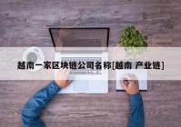 越南一家区块链公司名称[越南 产业链]